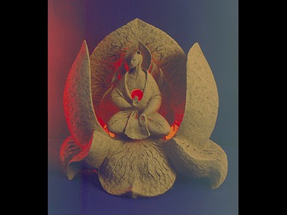 Коллекционная. Лотос, Будда (светильник)